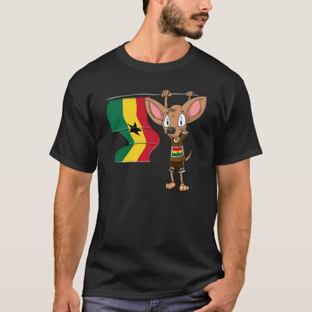 Ghana Chihuahua T Shirt (Framsida)