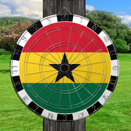 Ghana Dartboard och Ghanaian Flagga/speltavla Darttavla