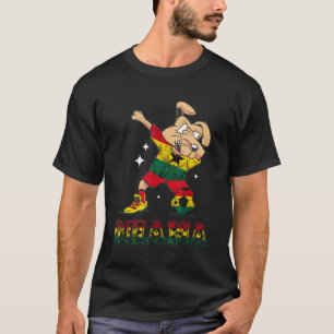 Ghana Dog Ghana Flag Ghanese Pride Ghana Football  T Shirt