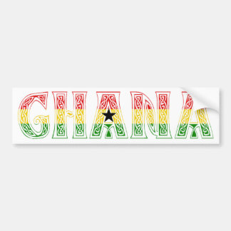 Ghana färgdesign! bildekal
