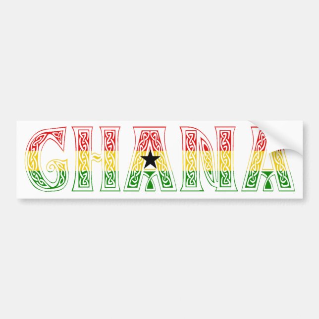Ghana färgdesign! bildekal (Framsidan)