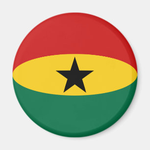 Ghana Fisheye flaggamagnet Magnet