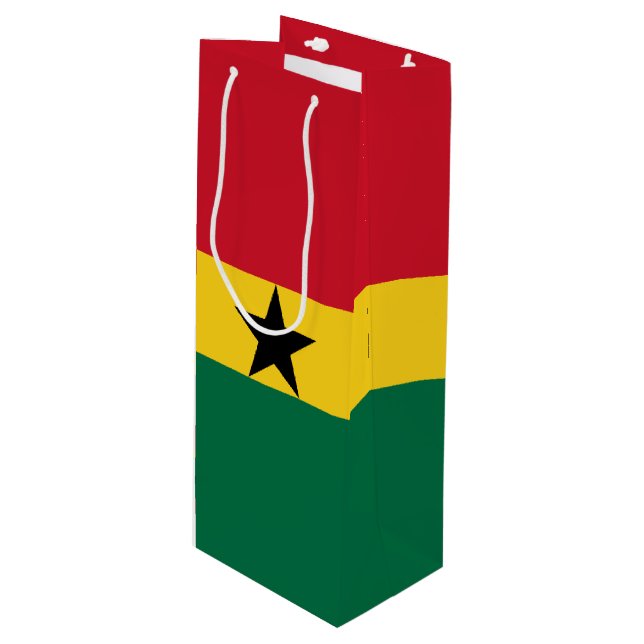 Ghana flagga (Framsidan Vinklad)