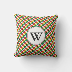 GHANA Flagga Anpassningsbar Monogram Ghanaian Kudde