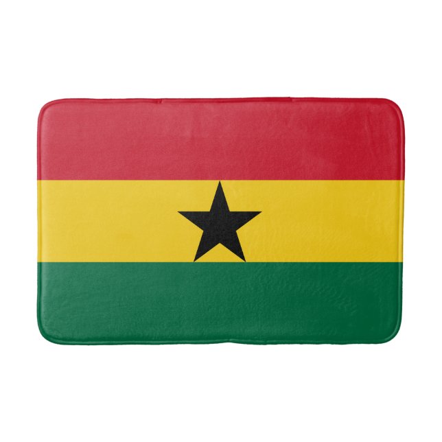 Ghana Flagga Badrumsmatta (Framsidan)