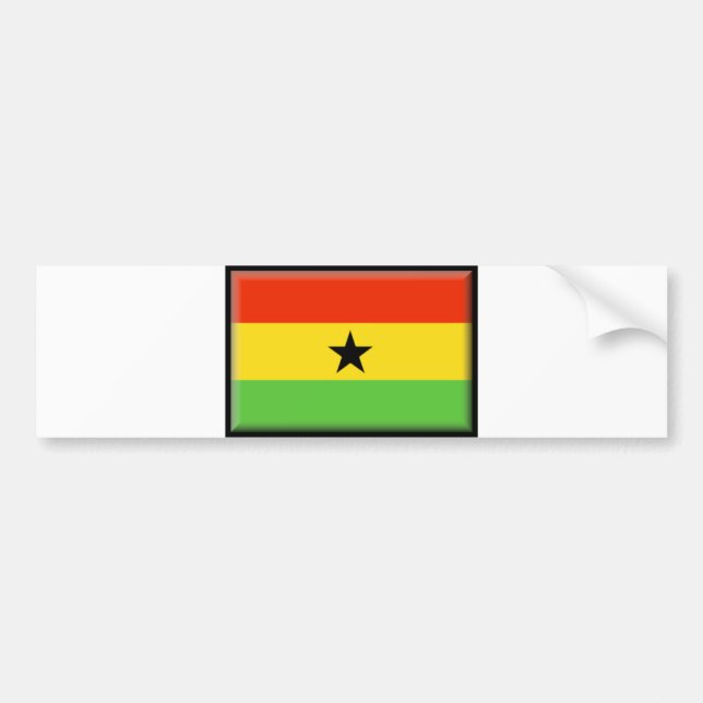 Ghana flagga bildekal (Framsidan)