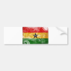 Ghana flagga bildekal
