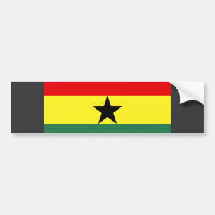 Ghana flagga bildekal