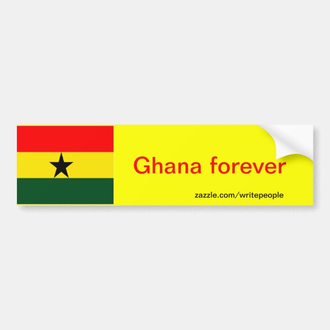 Ghana flagga bildekal (Framsidan)