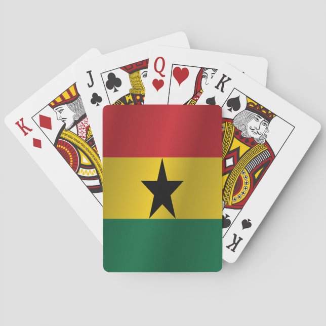 Ghana flagga casinokort (Baksidan)