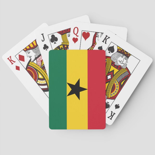 Ghana Flagga Casinokort (Baksidan)