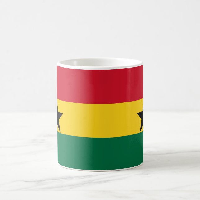 Ghana Flagga Ceramic Mugg (Center)