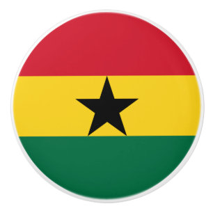 Ghana flagga Ceramic pull Knopp