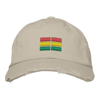 Ghana Flagga Embroized Baseball Cap Broderad Keps