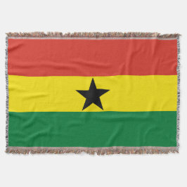 Ghana flagga filt