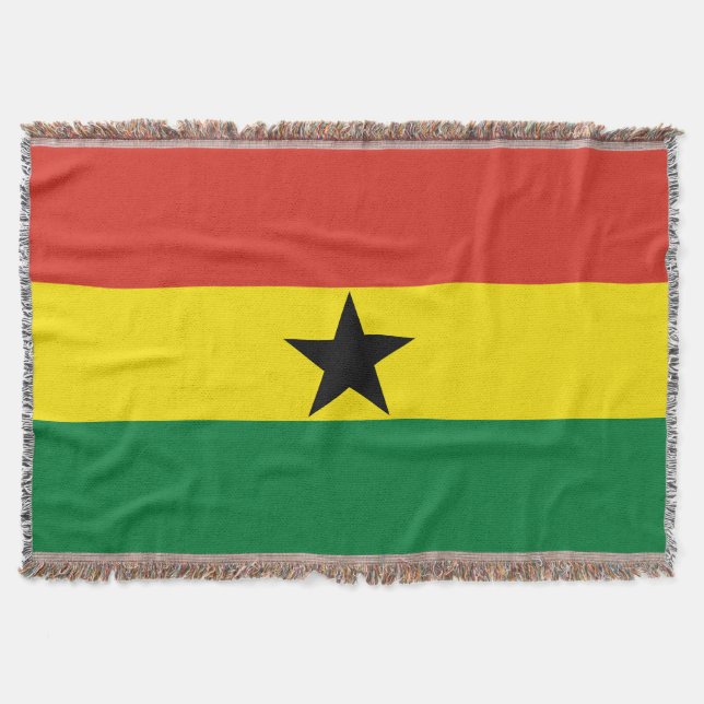 Ghana flagga filt (Framsidan)