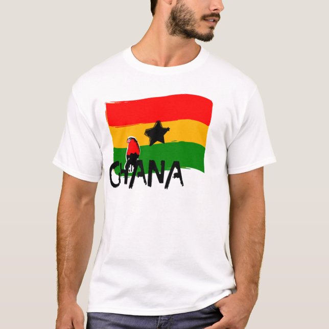GHANA (FLAGGA FODRAR), TEE SHIRT (Framsida)