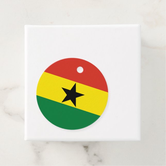 Ghana flagga gåvor etiketter (På plats)