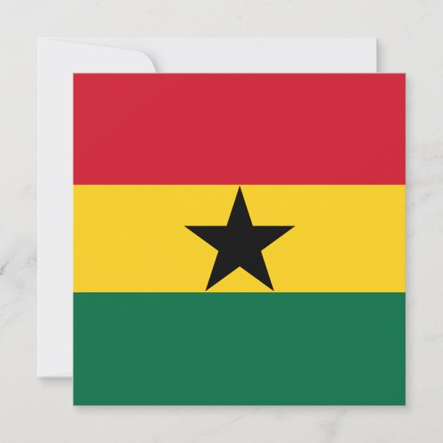 Ghana Flagga-inbjudan Inbjudningar (Framsida)