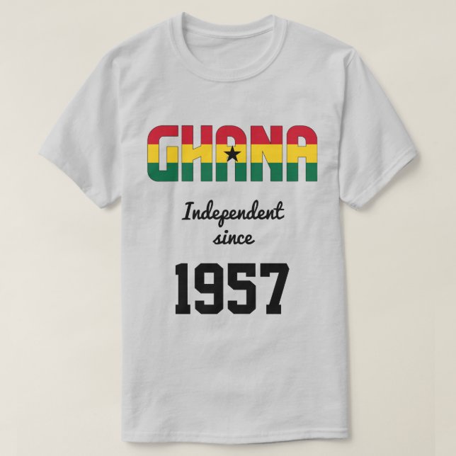 Ghana Flagga Independence Firande T-Shirt (Design framsida)