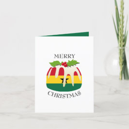GHANA FLAGGA | Julpudding | festlig Helgkort