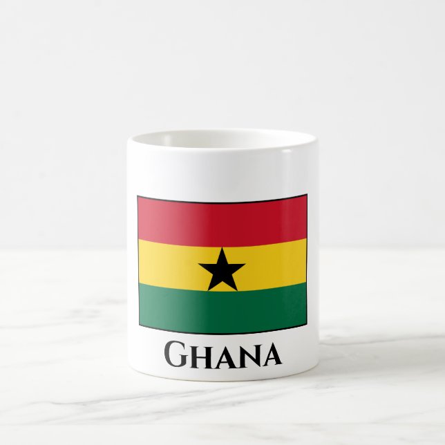 Ghana Flagga Kaffemugg (Center)