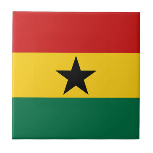 Ghana Flagga Keramisk Platta Kakelplatta
