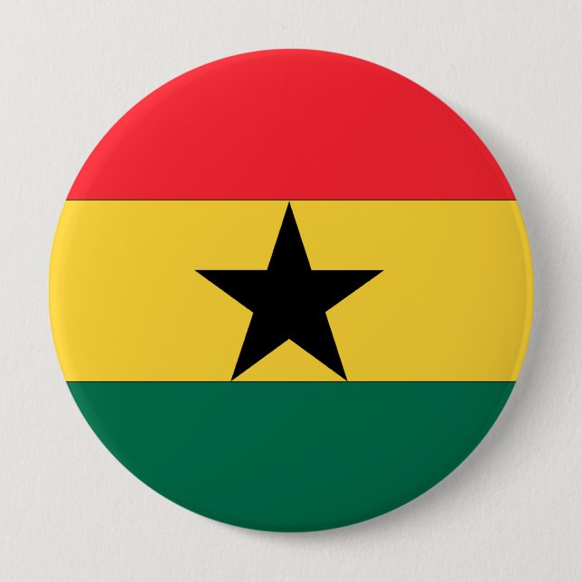 Ghana Flagga Knapp (Framsida)