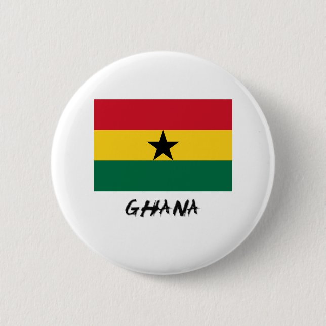 Ghana flagga knapp (Framsida)