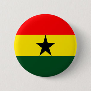 Ghana flagga knapp