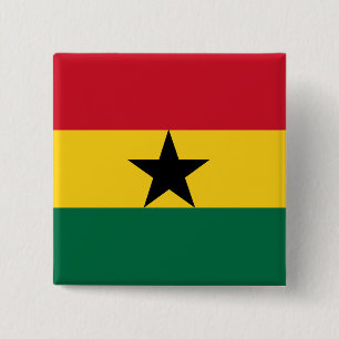Ghana-Flagga Knapp