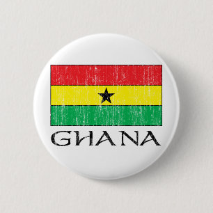Ghana flagga knapp