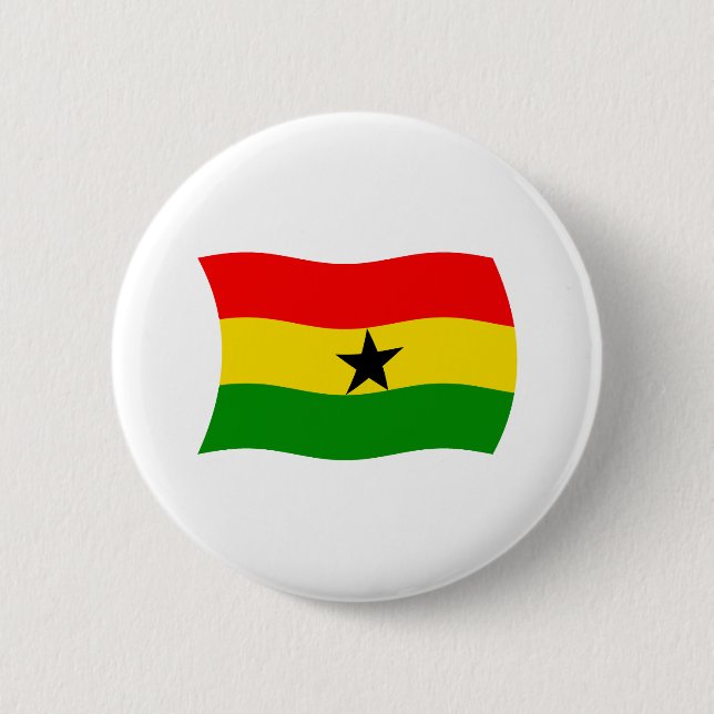 Ghana Flagga-knapp Knapp (Framsida)
