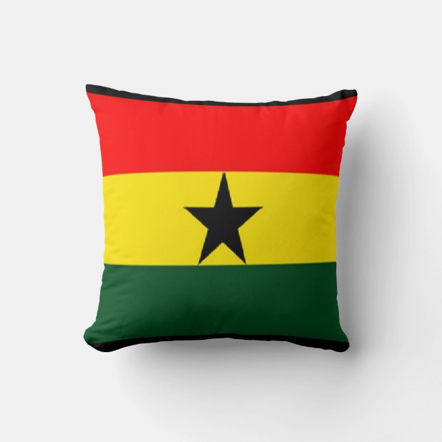 Ghana flagga kudde (Framsida)