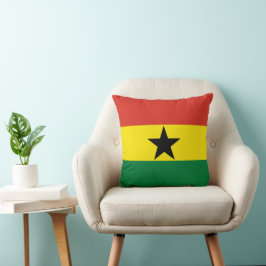 Ghana flagga kudde