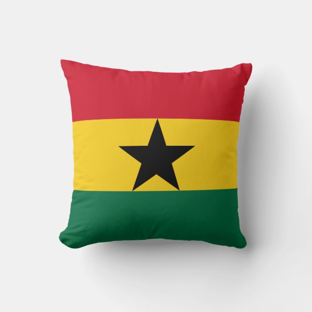 Ghana Flagga Kudde (Framsida)