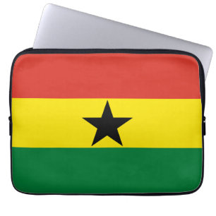 Ghana flagga laptop fodral
