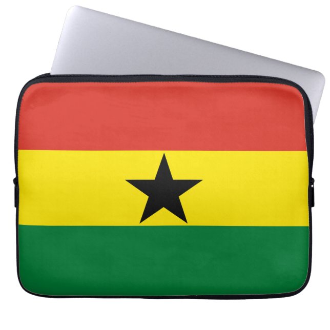 Ghana flagga laptop fodral (Framsidan)