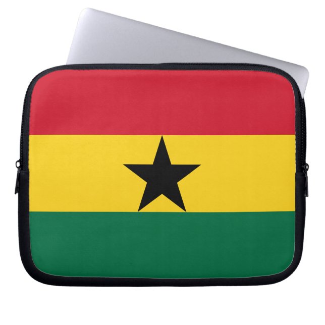 Ghana Flagga Laptop sleeve (Framsidan)