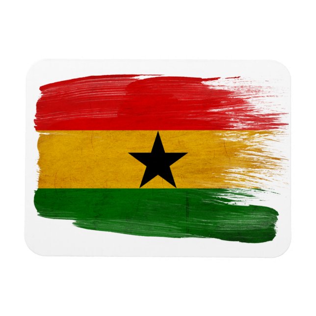 Ghana Flagga Magnet (Horisontell)