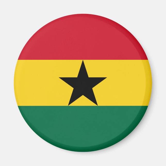 Ghana flagga Magnet (Framsidan)