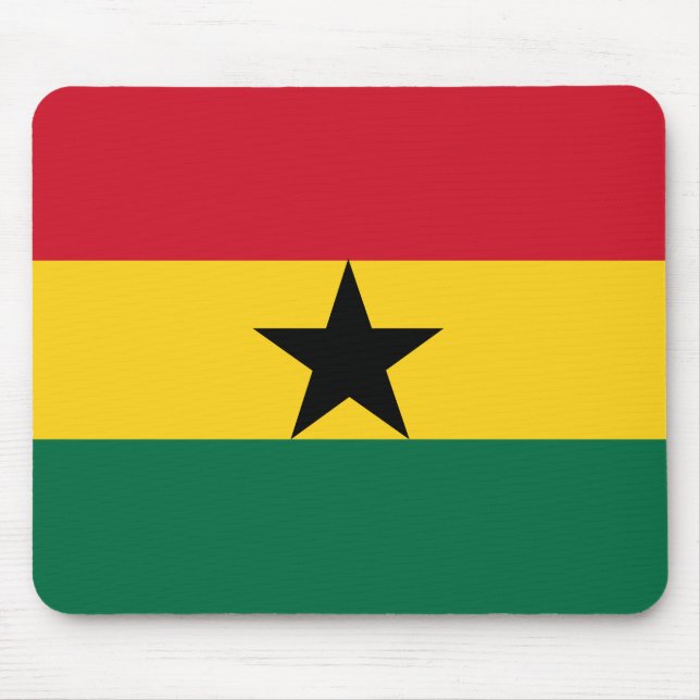 Ghana Flagga Musmatta (Framsidan)