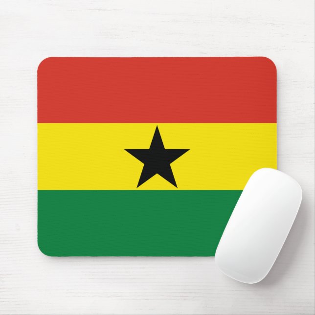 Ghana flagga musmatta (Med mus)