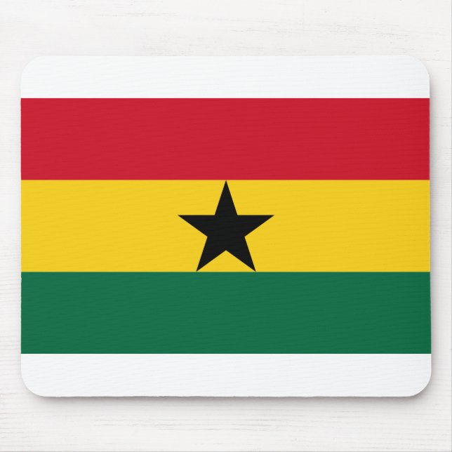Ghana Flagga Musmatta (Framsidan)