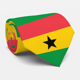 Ghana Flagga Nackdel | Patriotisk Röd Guld Grön Sv Slips