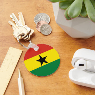 Ghana flagga nyckelring
