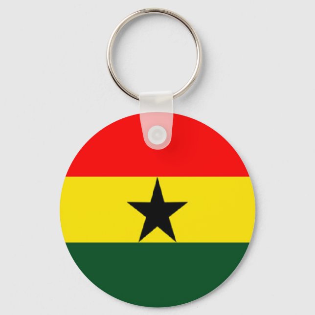 Ghana flagga nyckelring (Framsida)