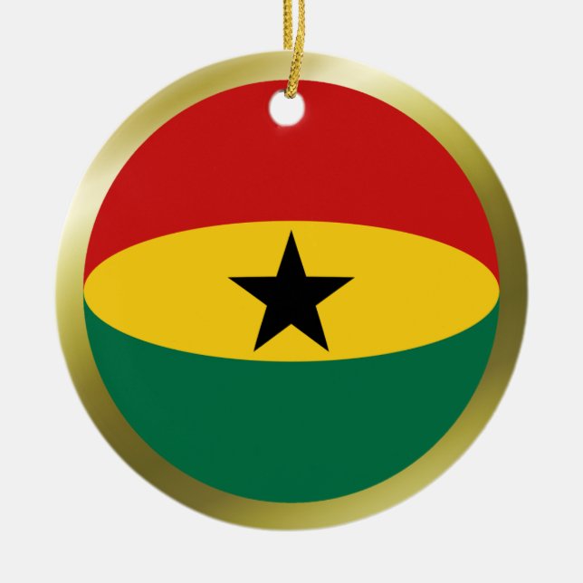 Ghana Flagga Ornament (Framsidan)