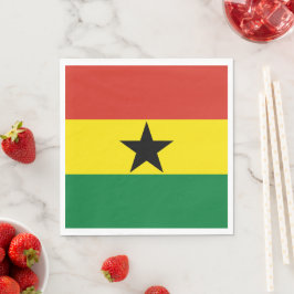 Ghana flagga pappersservett