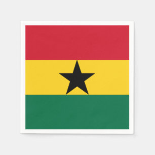 Ghana-Flagga Pappersservett
